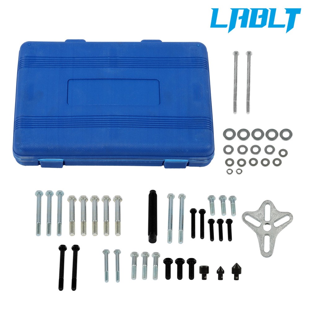 LABLT Steering Wheel Disassembly Puller Set 46pcs Lock Plate Removal Tool Kit
