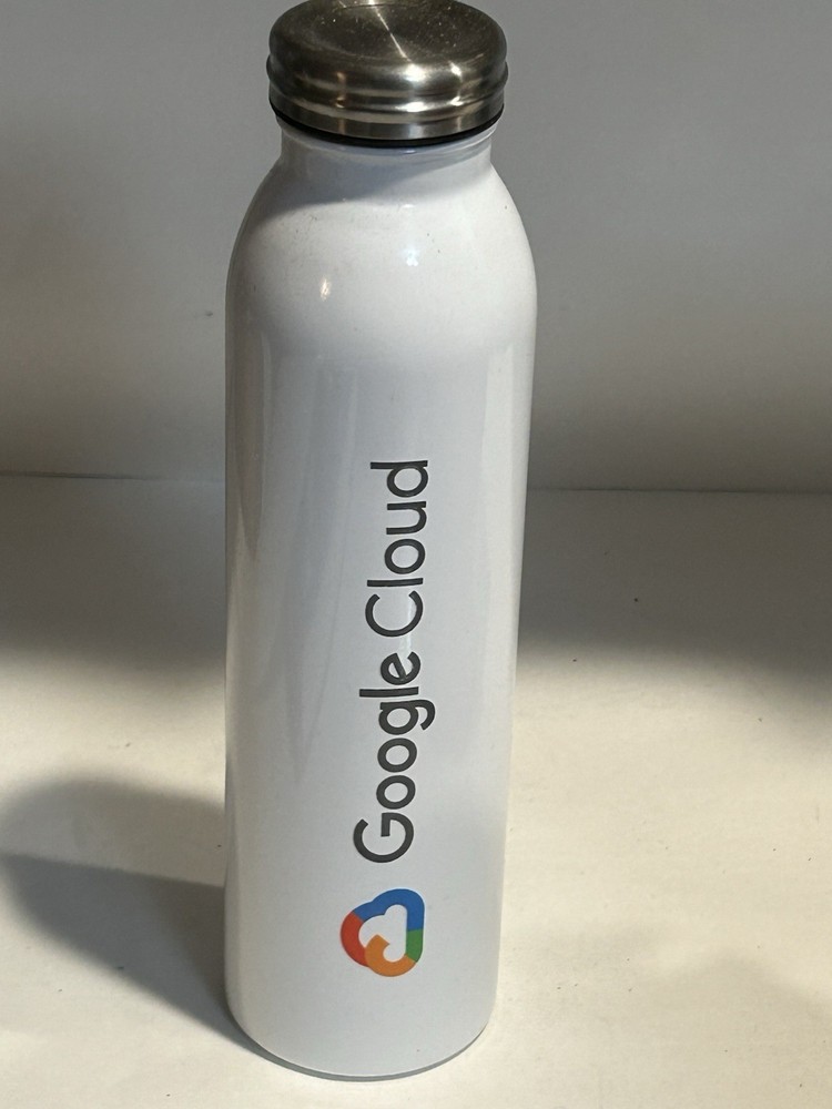 GOOGLE CLOUD WATER BOTTLE 20 OUNCES METAL