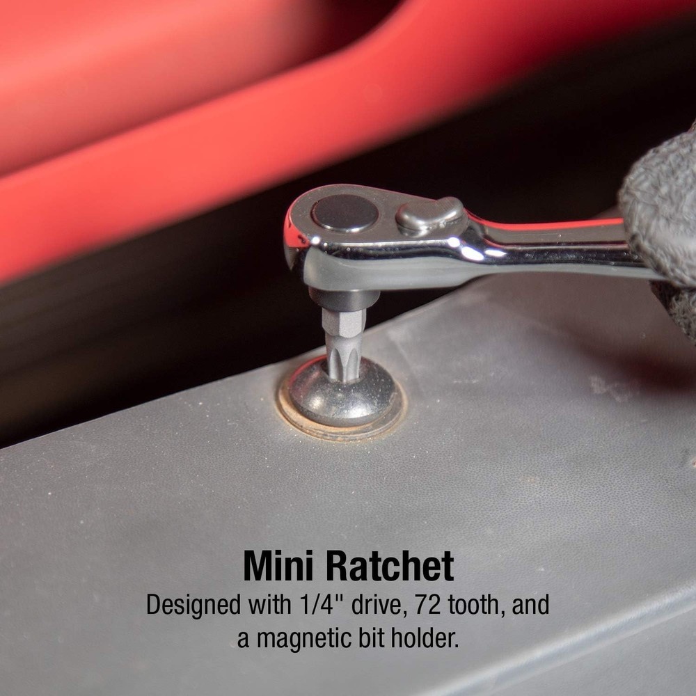 Sunex Mini Ratchet Set 38-Piece Silver
