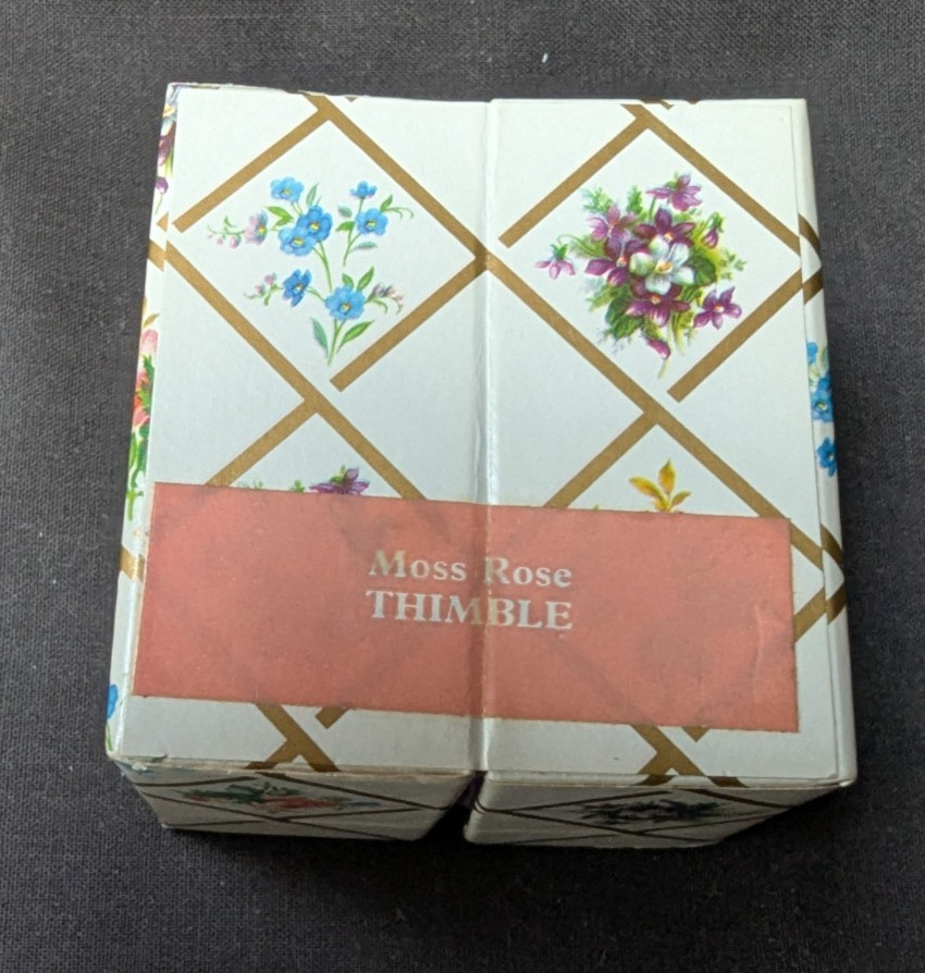 3 Royal Albert Rose Thimbles - Original Boxes