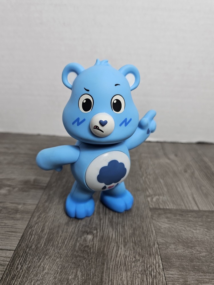 Talking Care Bears Grumpy Figure - Blue Light Up - Interactive 5 in. - Works!