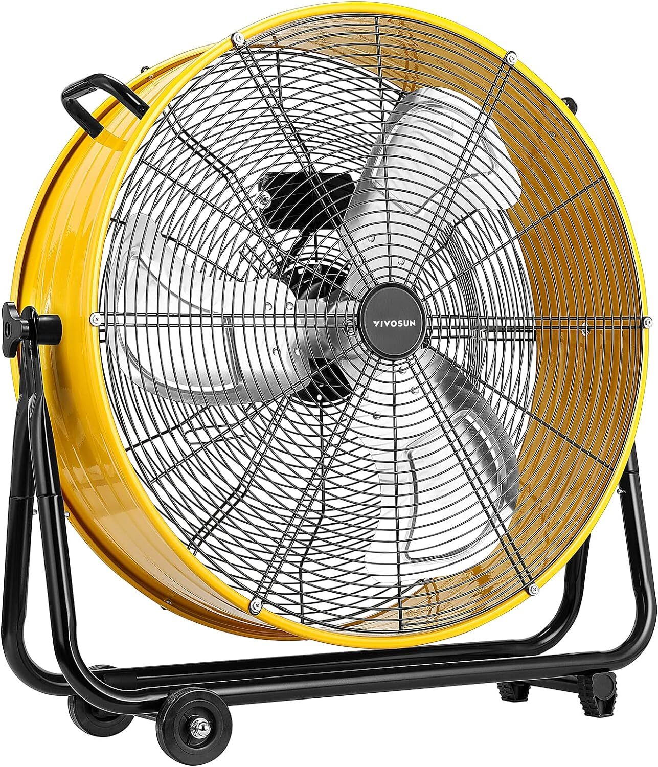 VIVOSUN 24" Industrial Tilt Drum Fan 3 Velocity Speed 360° Adjustable Floor Fan