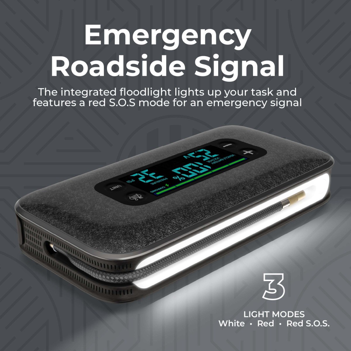 HALO Bolt Ultimate 4.0 Jump Starter Air Compressor USB Power Bank LED Black