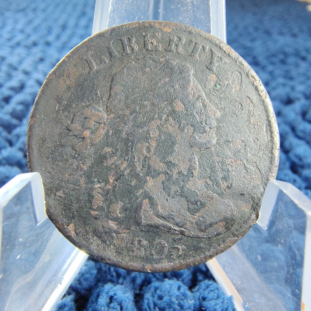 1805 Draped Bust Large Cent - Philadelphia Mint - VG+ Details - Surface Issues