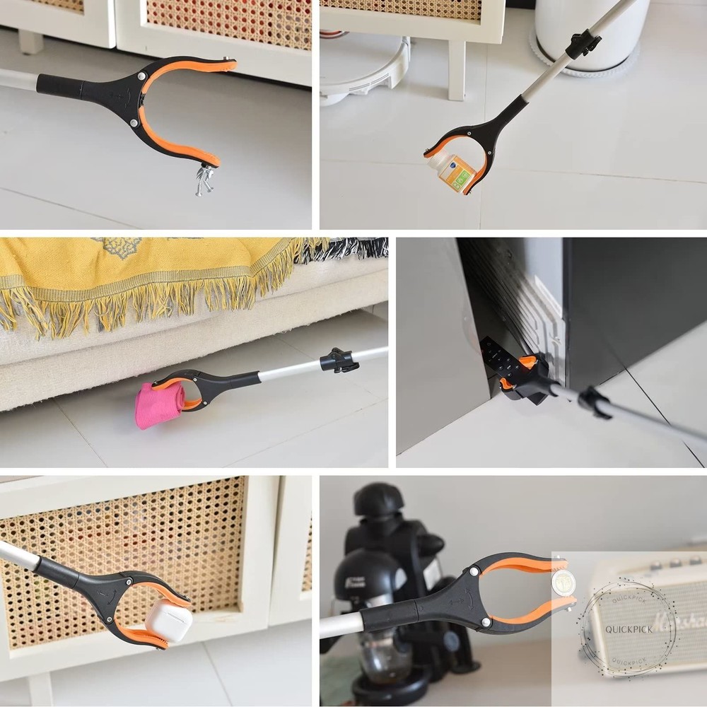 43" Extra Long Grabber Tool, Foldable Grabbers for Elderly Grab It Reaching Tool