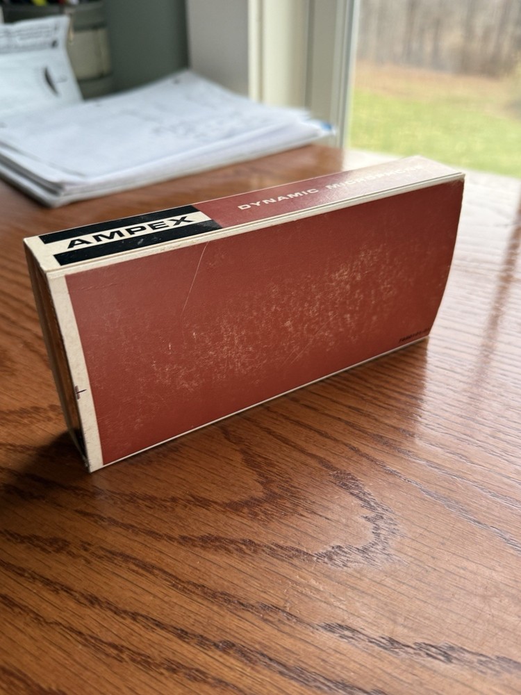 ⭐️Ampex 702 Microphone 50Kohms Dynamic Untested Excellent Condition Vintage