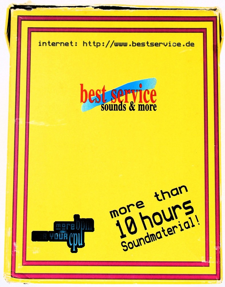 Best Service Sound Cube Audio Format Sample/Sound Library/Sampling 10 CD Box Set