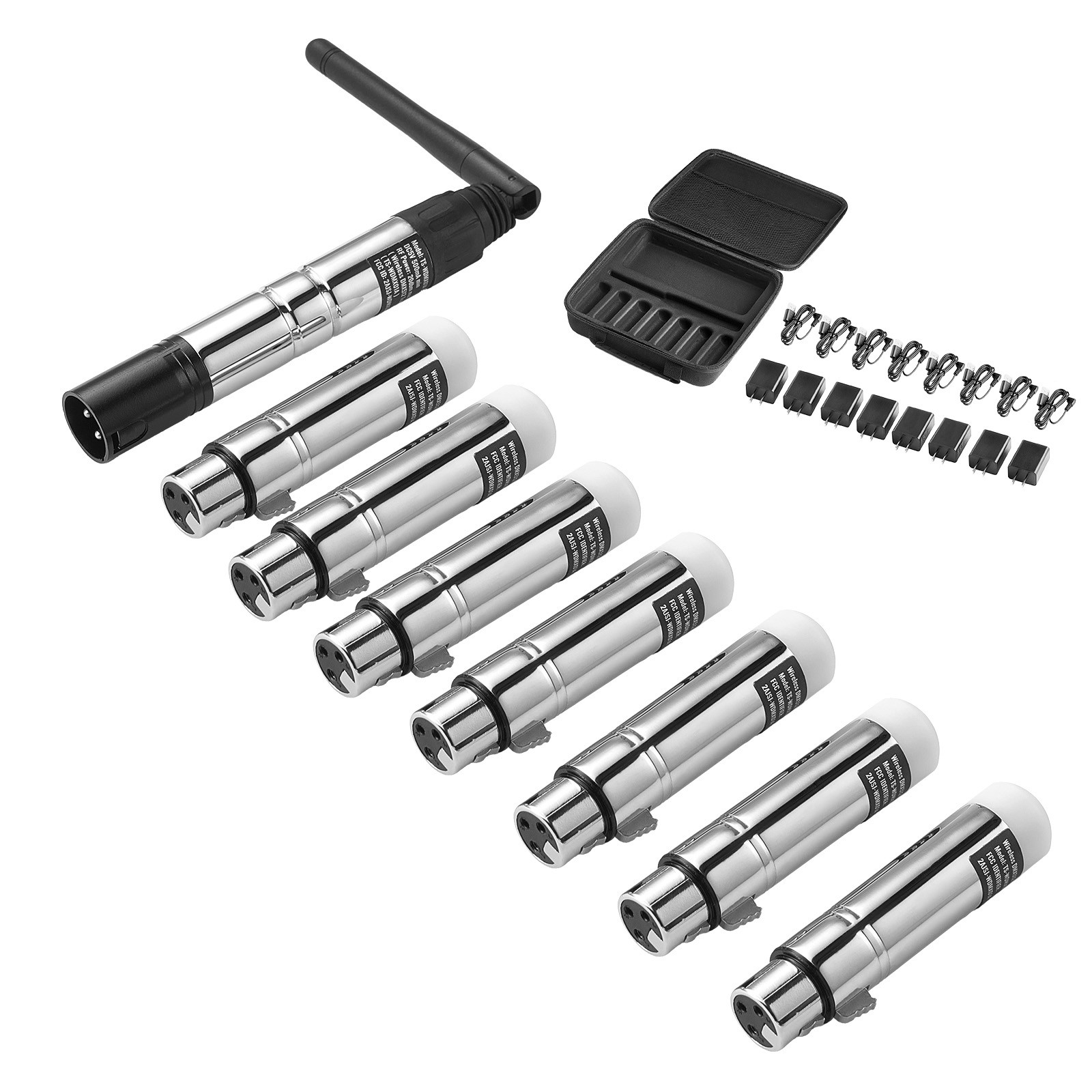 DMX Wireless Receiver Transmitter Controller for LED Stage Light 8 PCs