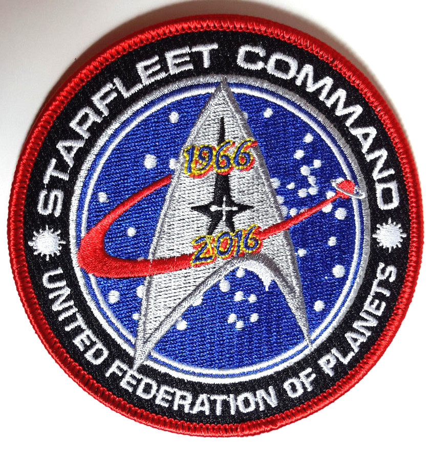 Star Trek Starfleet Command 50 Years Round Logo 4" Patch- UNUED