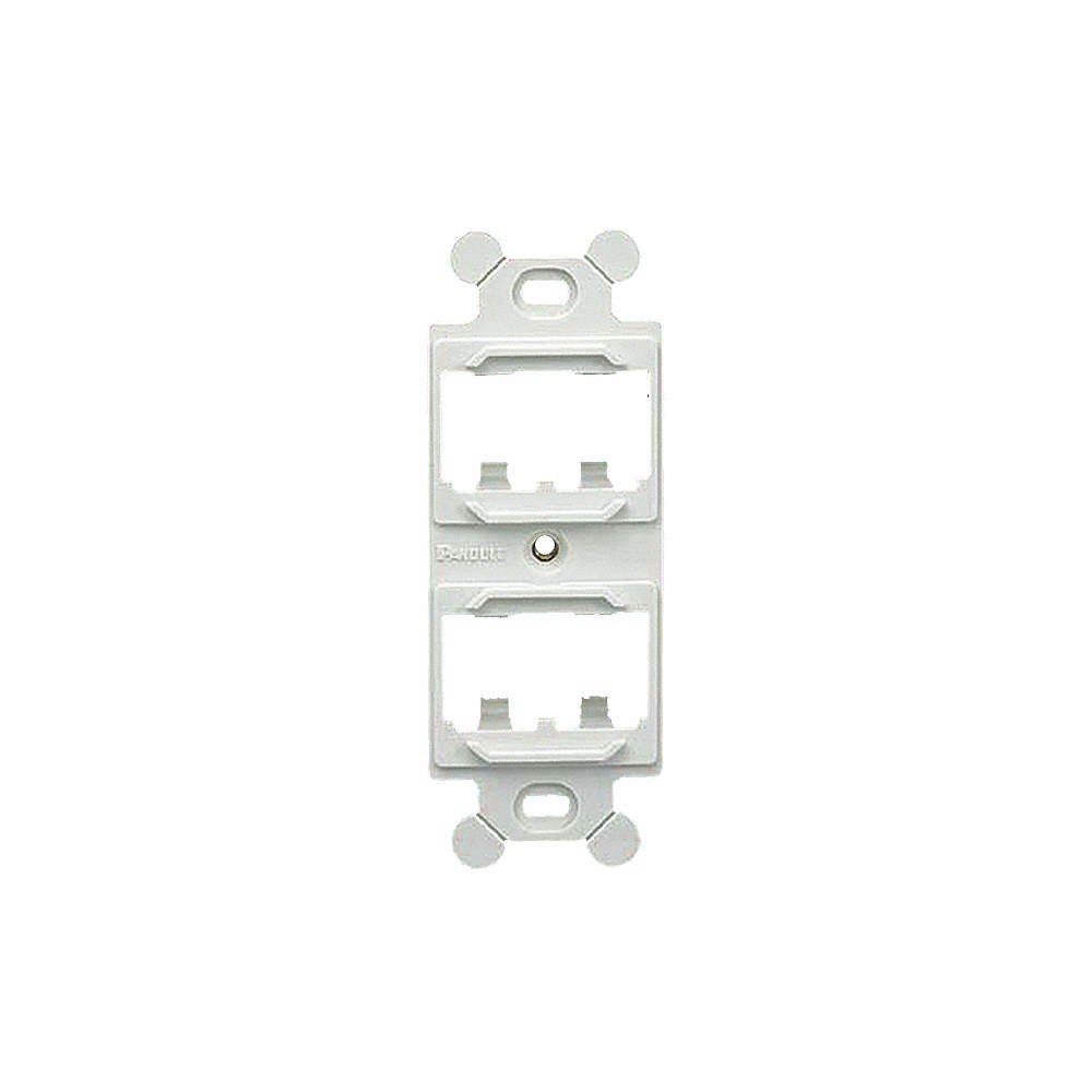 PANDUIT CF1064WHY 106 Module Frame,Mini Com,4 Port,White 5ZWC2
