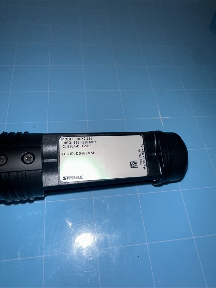 Shure BLX2 PG58 J11 Wireless Handheld Microphone Transmitter