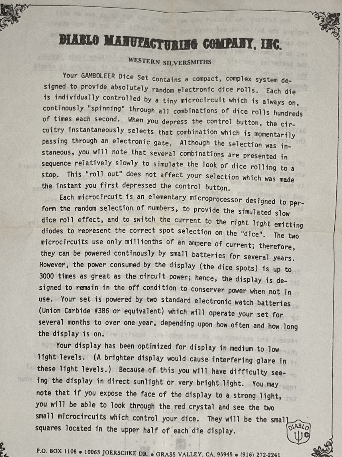 DIABLO~Sterling Silver Money Clip 2"x1”(40 grams) “GAMBOLEER”~USA Hand Engraved