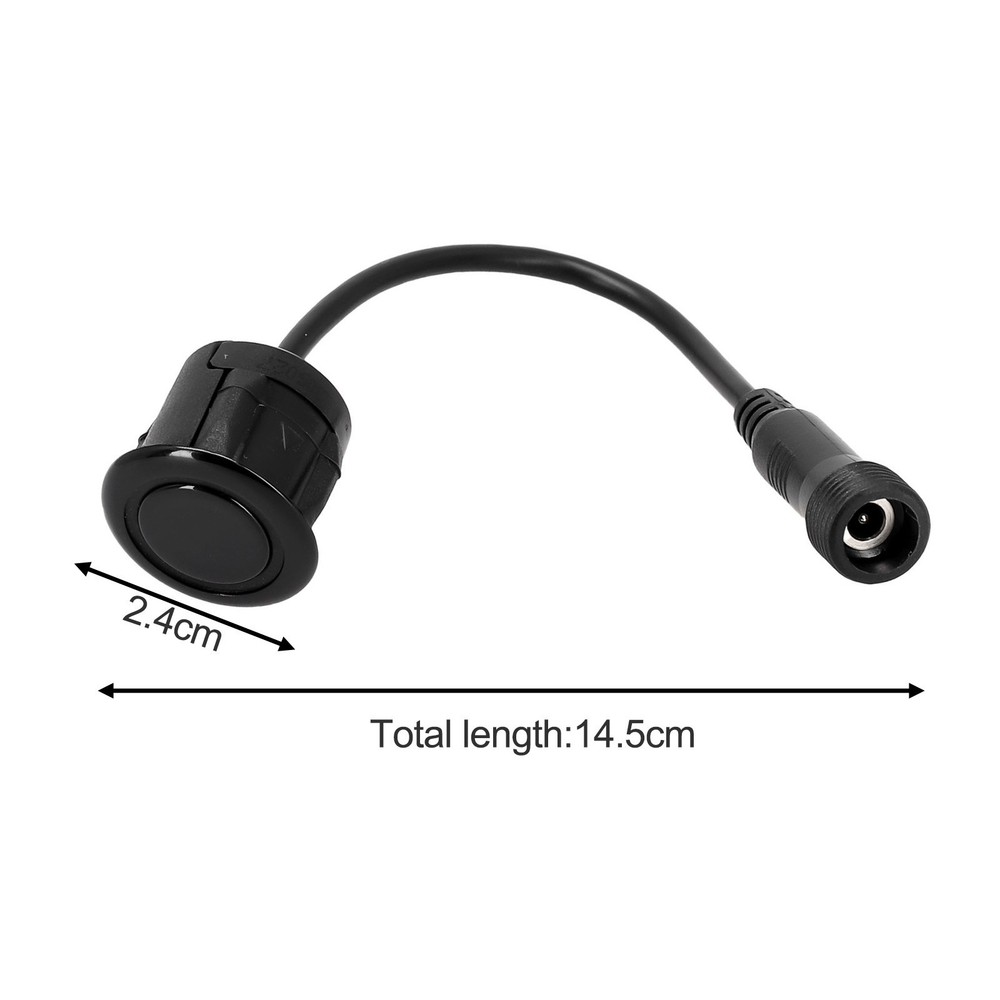 Superior Quality Black Car Reverse Parking Sensor Waterproof 0 2m Cable