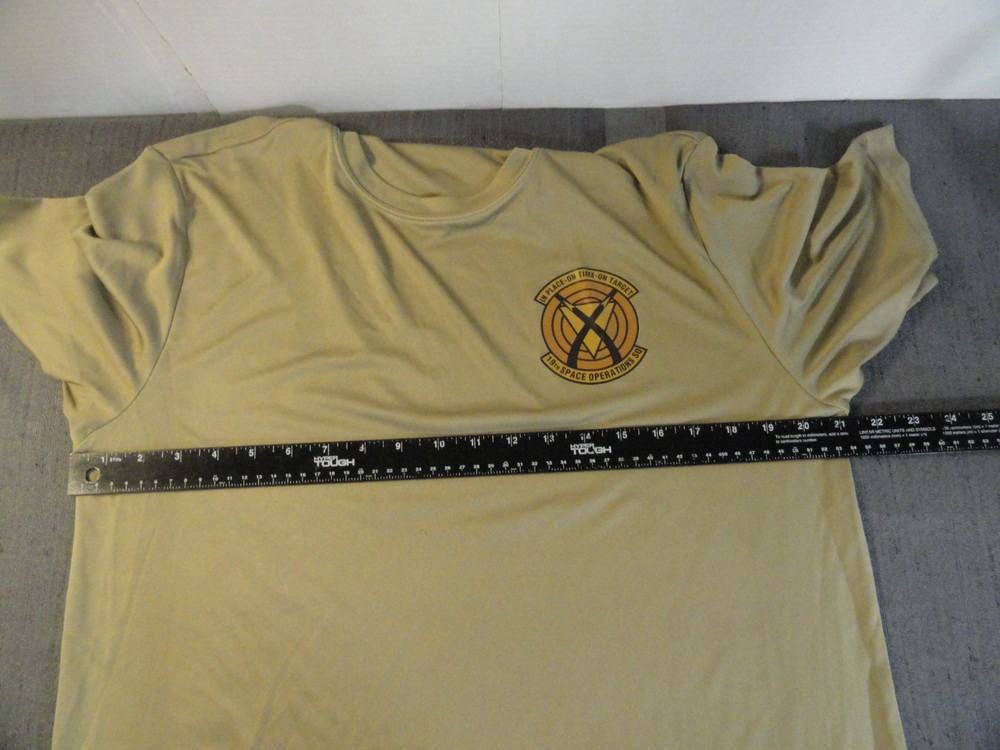 DISCONTINUED 19TH SPACE OPERATIONS SQUADRON BROWN UNIT SHIRT MEDIUM