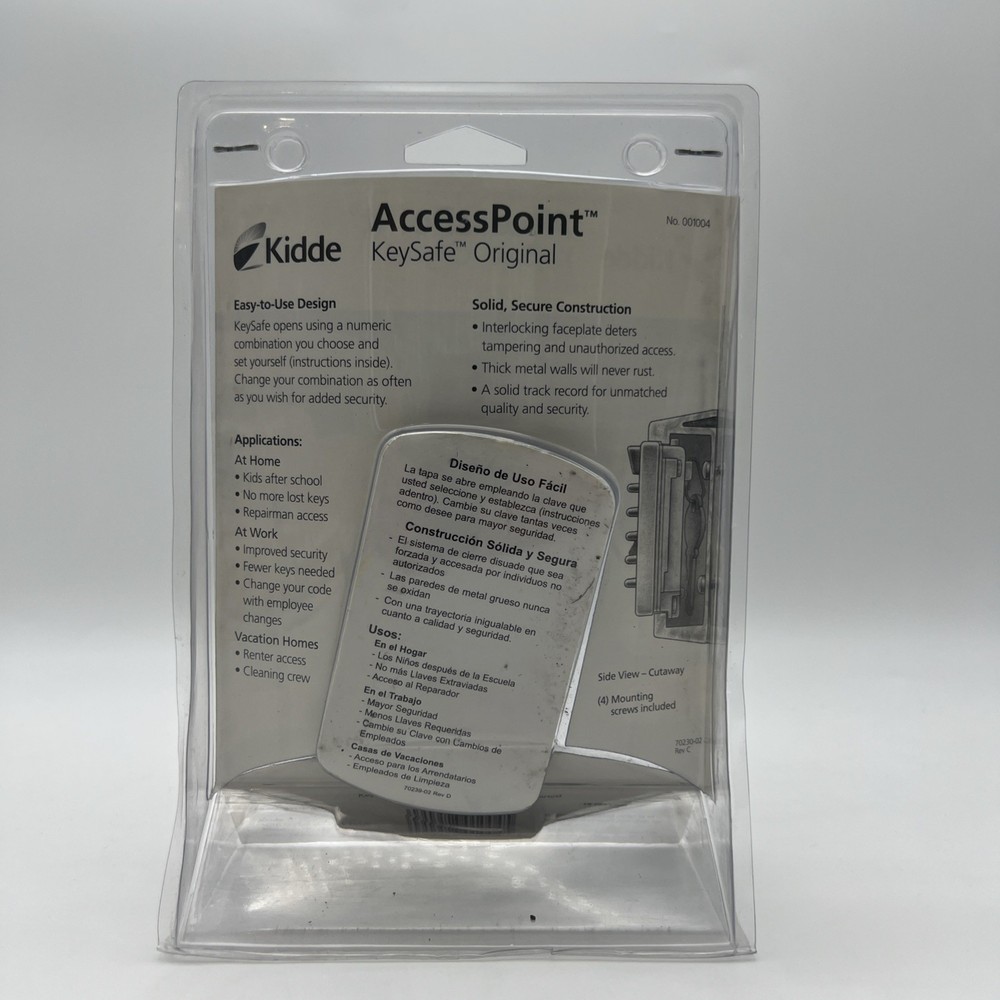 Kidde 001004 AccessPoint Pushbutton Wall Mounted Key Storage Safe 6319040