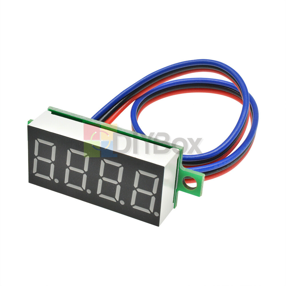 DC 0-100V 0.36 " 4-Digit Digital Voltmeter LED Voltage Tester Panel Meter 3-Wire