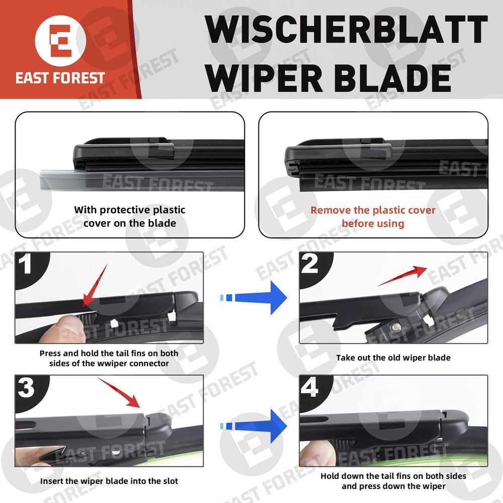 Original Equipment Front Bracketless Windshield Wiper Blades for Ford Explorer