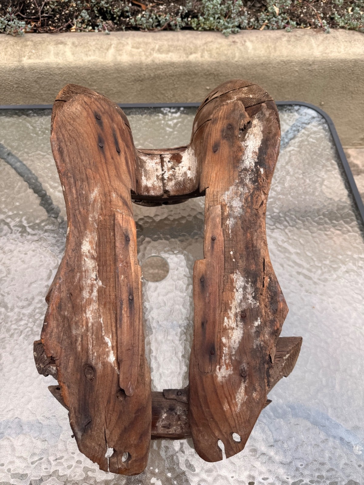 Old Antique Primitive Hand Carved Wooden Saddle Western Americana