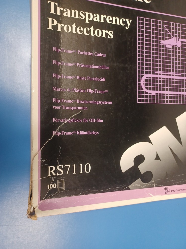 3M Flip-Frame RS7110 Transparency Protectors x 100 Visual Sysyems Division