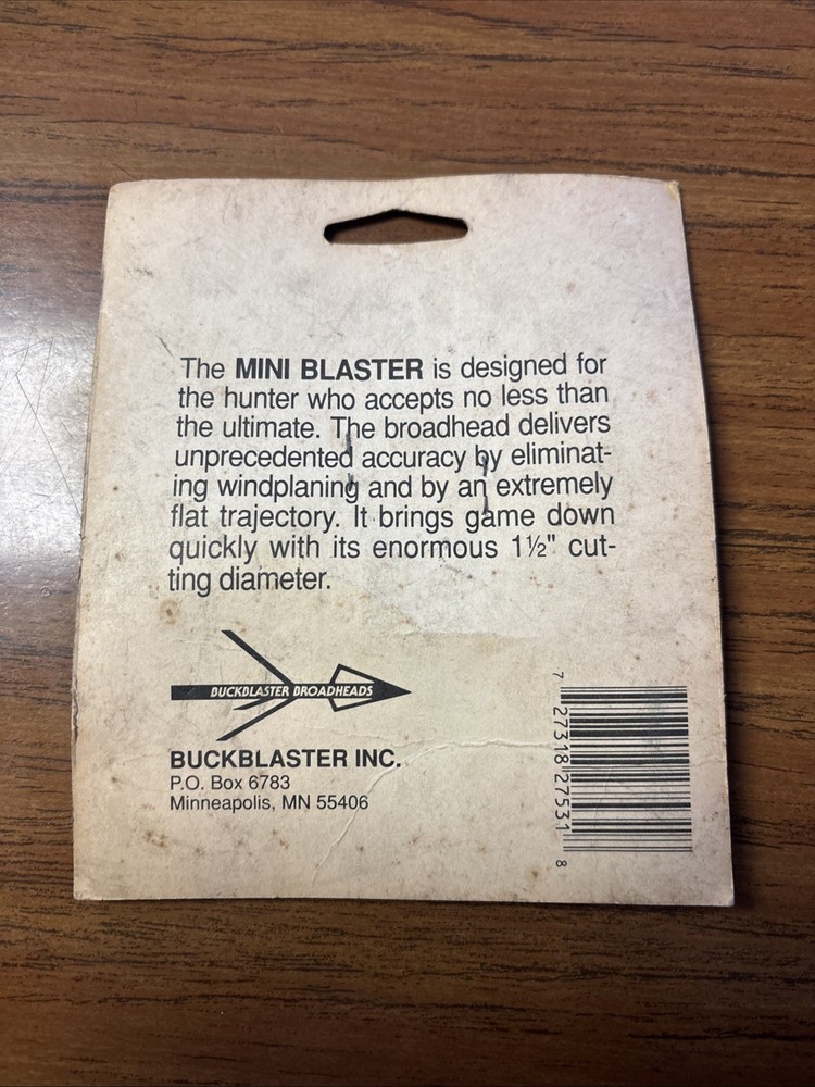 Vintage Mini Blaster Broadheads