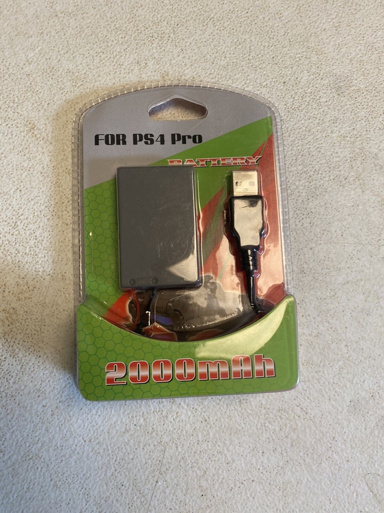 2000mAh Rechargeable Battery + USB Cable For PS4 Pro Controller CUH-ZCT2U