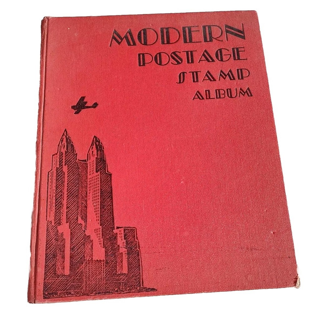 MODERN POSTAGE STAMP ALBUM With Some Stamps