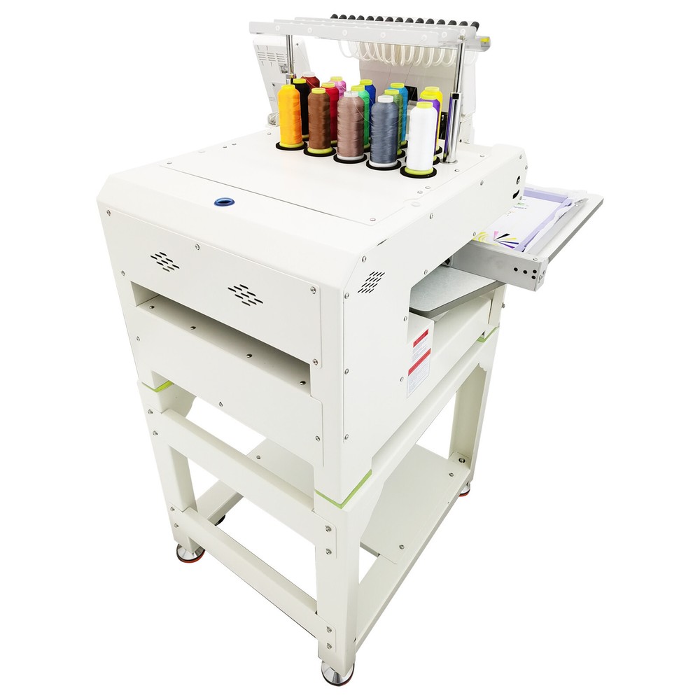 15-Needle Computerized Embroidery Machine 1000SPM Automatic Embroider 110-220V
