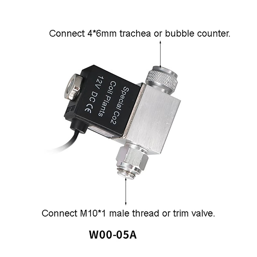 Aquarium Solenoid Valve Controller Quantity Co2 Aquarium Accessories DC12V