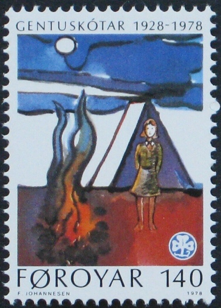 Faroe #Mi41 MNH 1978 50 years Scouting [41]
