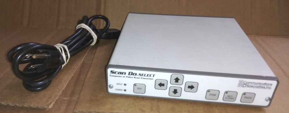 Communications Specialties Scan Do Select 1290 Scan Converter Computer to Video