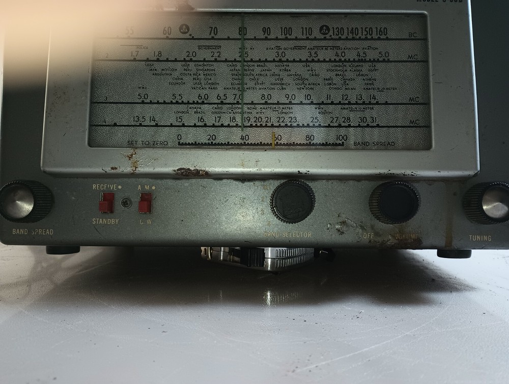 Vintage 1950's Hallicrafters S-38D Ham Radio Receiver