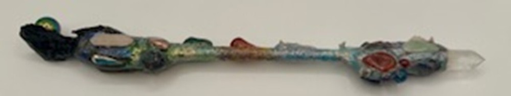 "Elestial Tide" A Focus Wand by Wandsmith Randi Lee