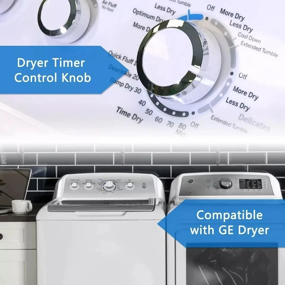 WE01X24552 Dryer Timer Control Knob Replacement Compatible for GE General Ele...