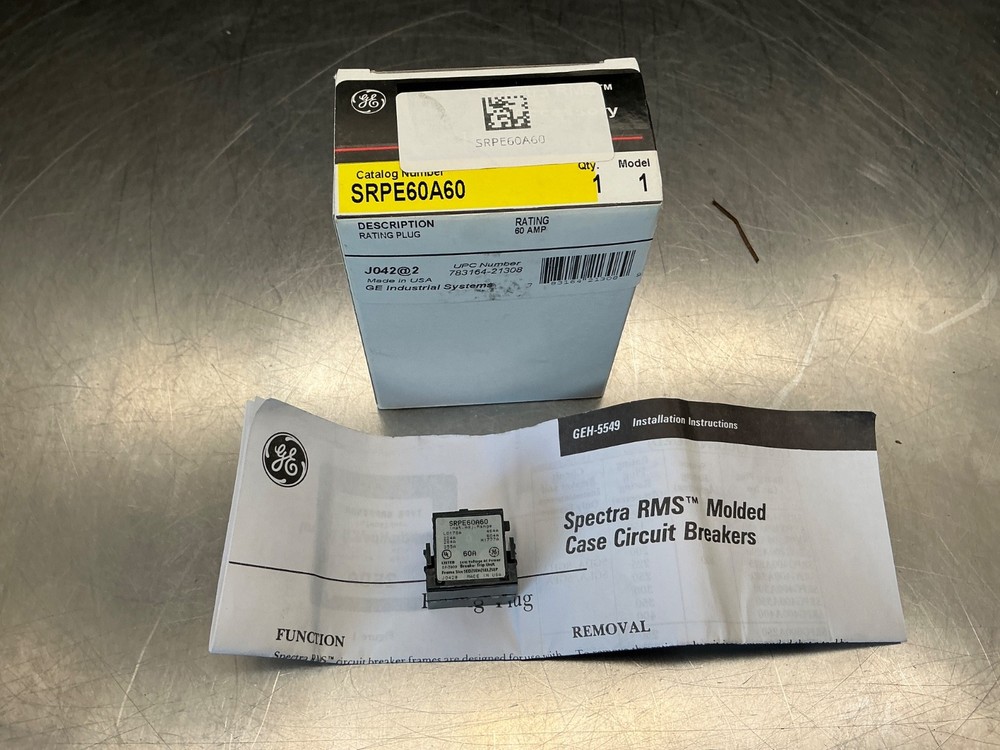 GE SRPE60A60 Rating Plug 60a