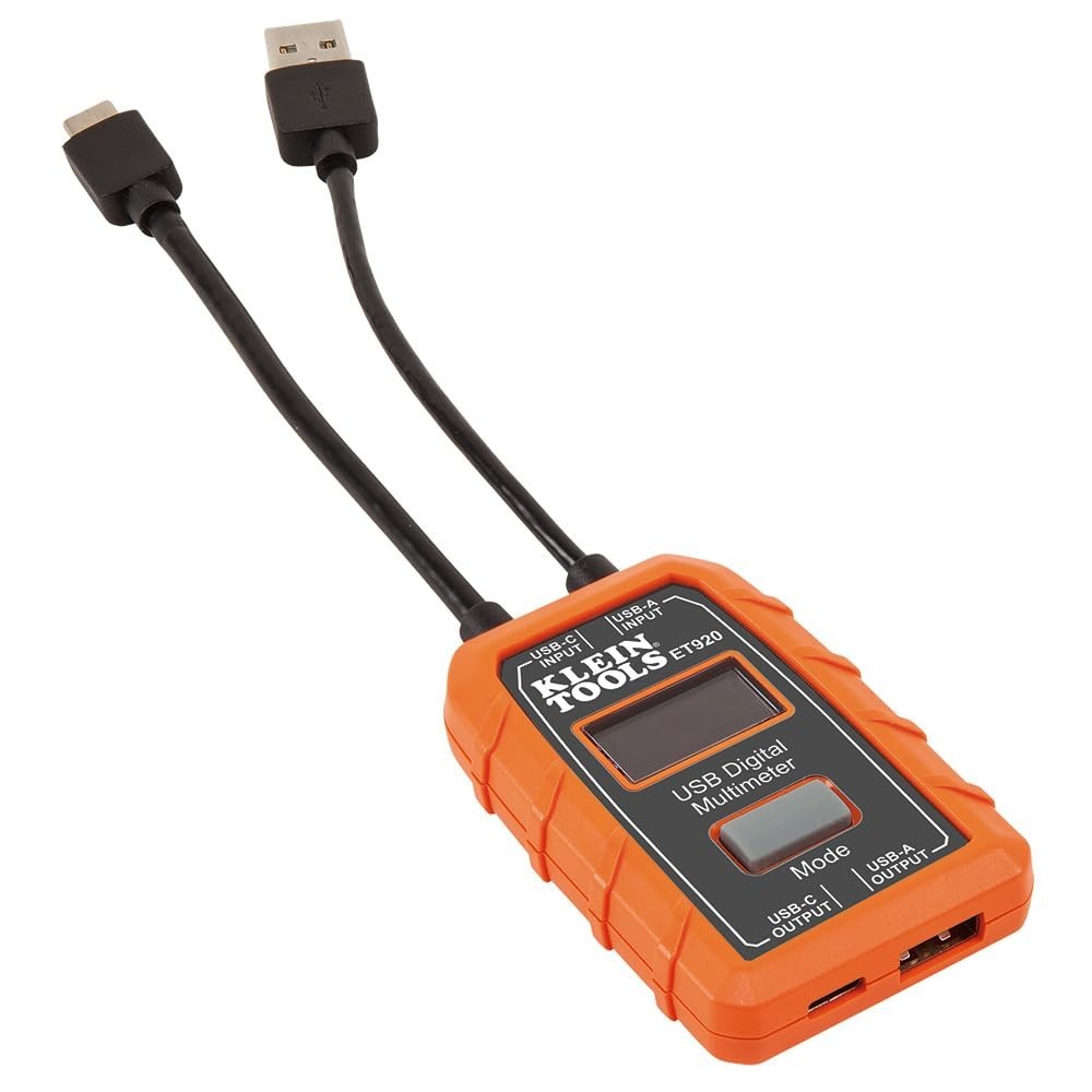 Klein Tools ET920 USB Power Meter for Voltage & Current