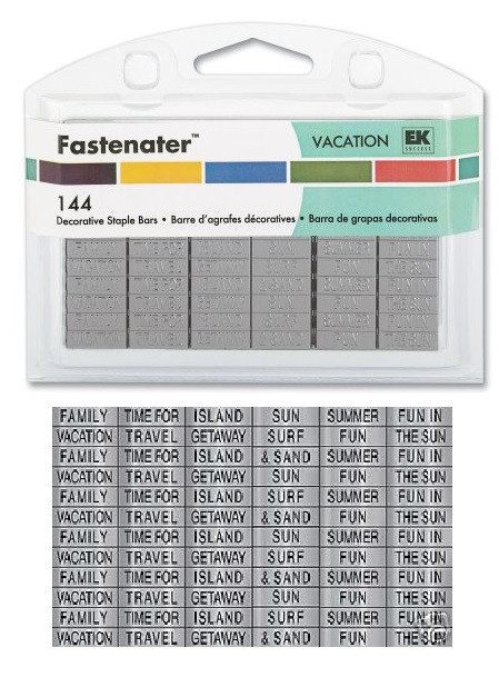 FASTENATER  144  Decorative Staple Bars  VACATION