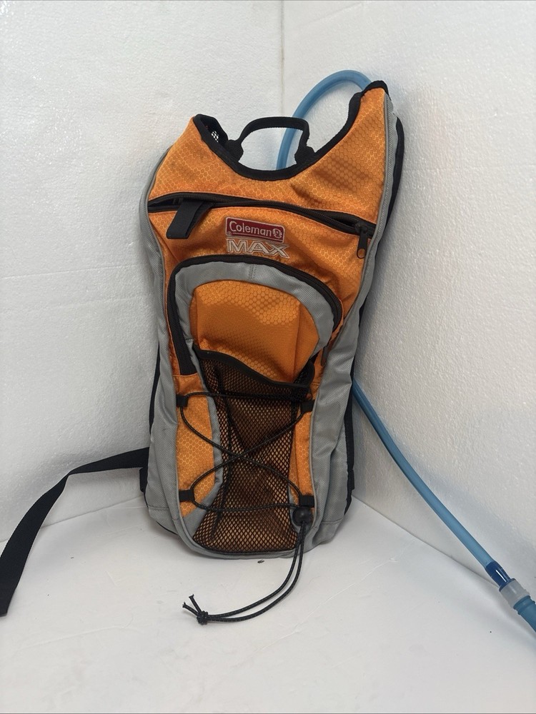 Coleman Orange And Black Max Hydration Backpack "Camelbak" with Bladder