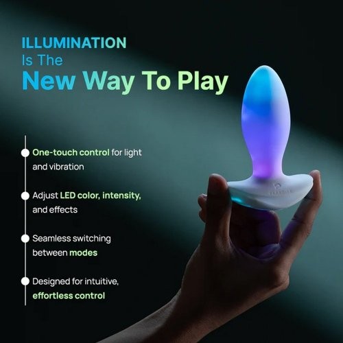 Illumination THE Plug App Controlled Custom Lighting Vibrating Anal Plug