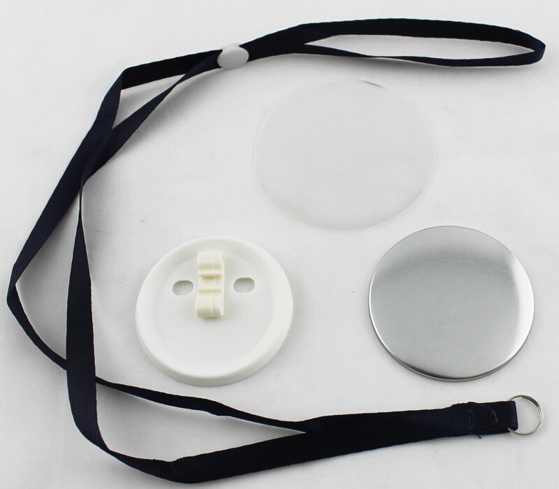 100PCS 2-1/4" 58mm Professional Button Maker With Rope for Badge Machine