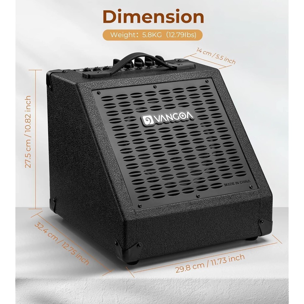 Electric Drum Amp 40W Professional Drum Amplifier Speaker