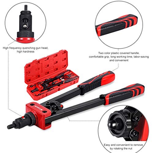 14" Rivet Nut Tool, Professional Hand Rivet Nut Setter 14" Rivet Nut Tool Kit