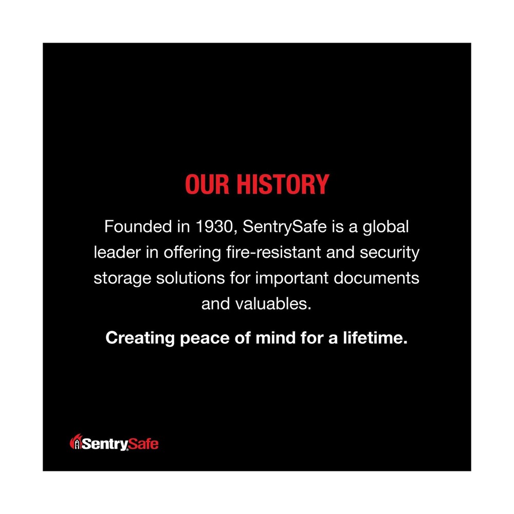 SentrySafe Black Fireproof Safe with Digital Push Button Keypad, Home Safe Fo...