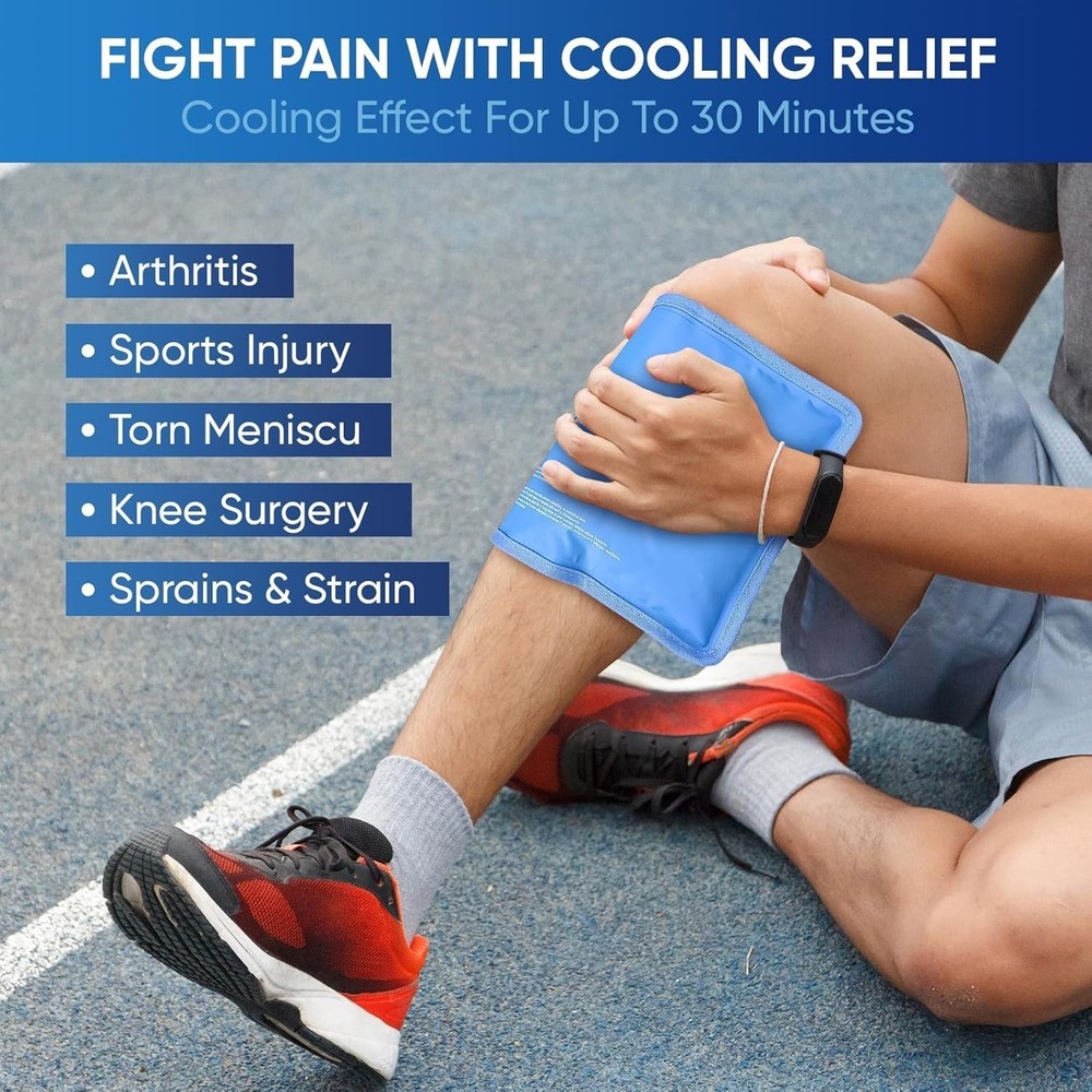 Extra Large Gel Flexible Back Ice for Injuries Reusable Multi Sizes Cold Pack