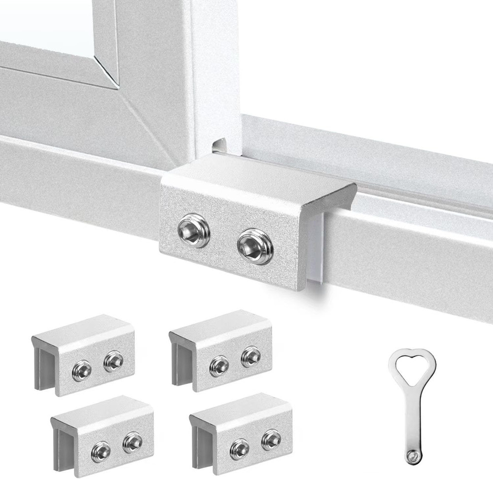 Window Locks for Up and Down Windows 4 Pack Window Stopper Sliding Window Lock f