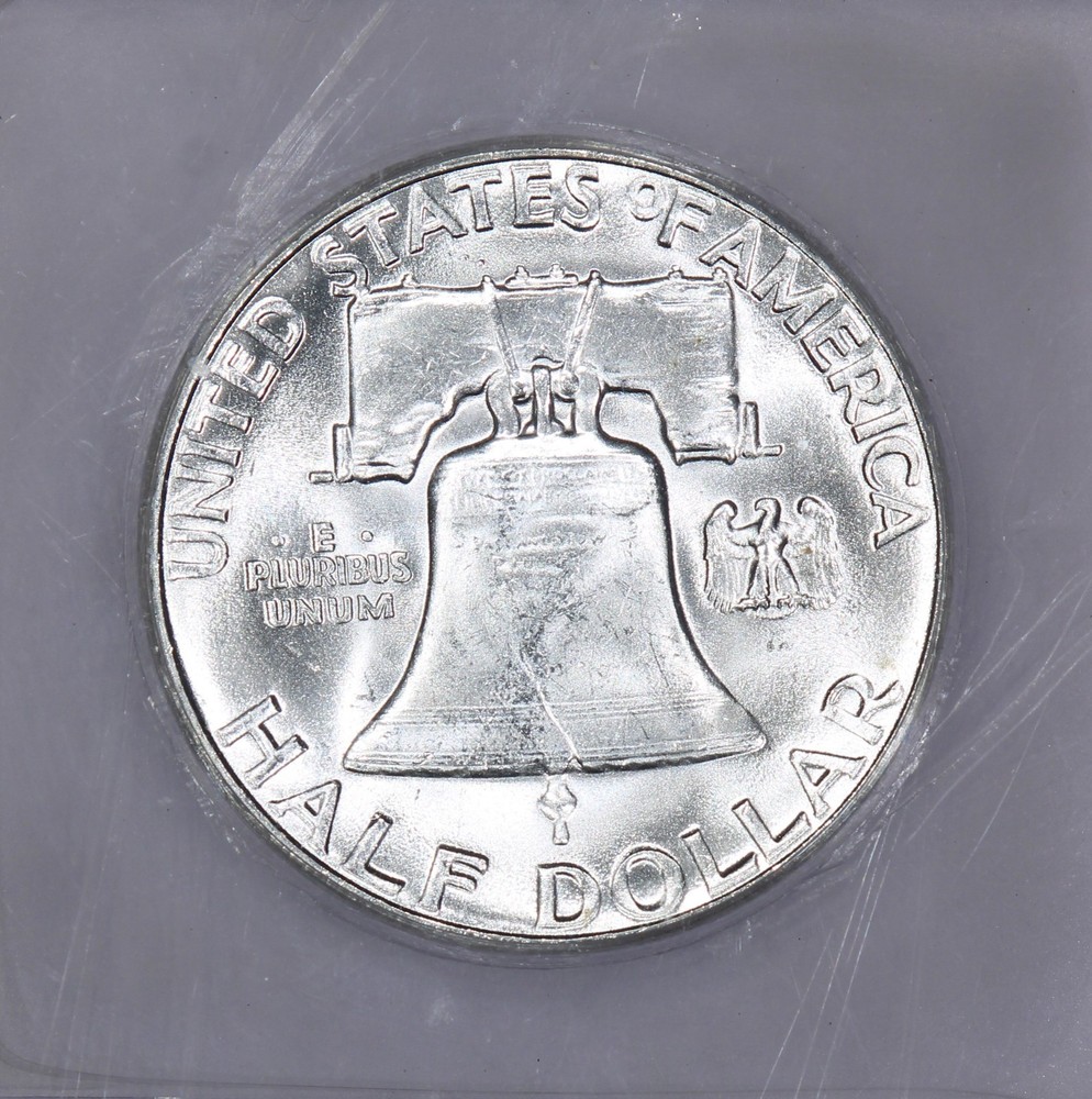 1955 Franklin Half Dollar 50C ICG MS65