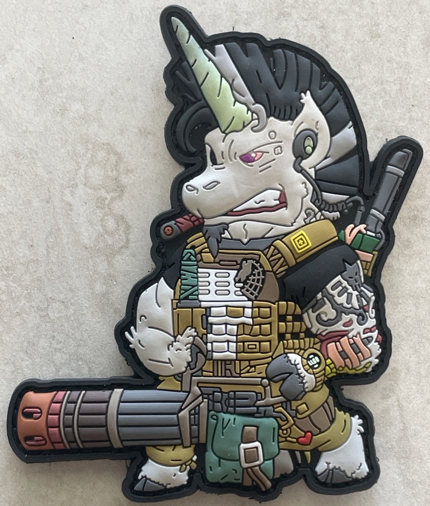 PATCHLAB GLWS TACTICAL UNICORN PATCH TAC GEAR GATLING GUN