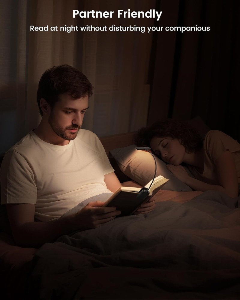 LED Book Lamp with 360° Flexibility