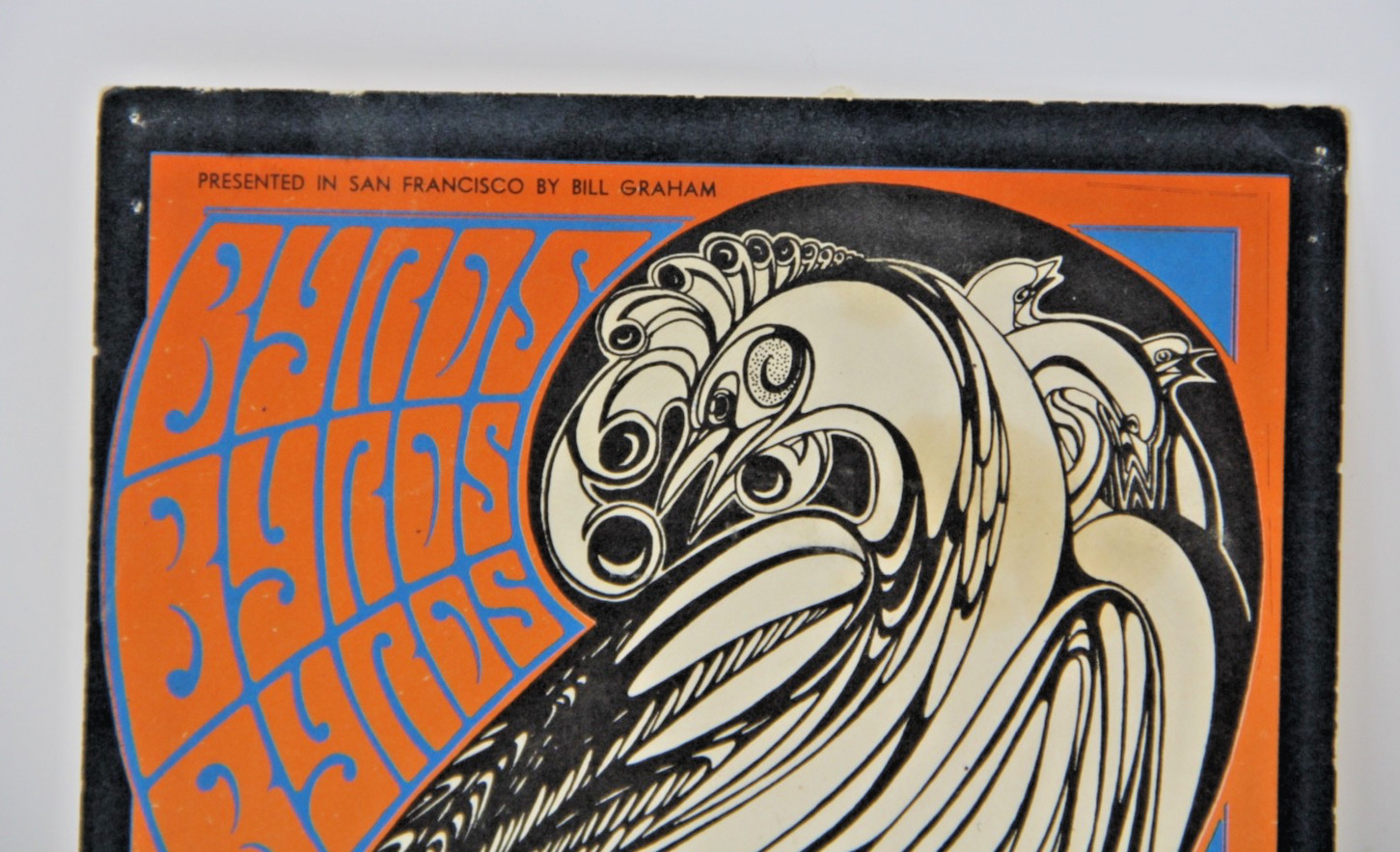 Byrds Moby Grape 1967 Fillmore SF CA Concert Postcard BG-57 Wes Wilson Art Rare