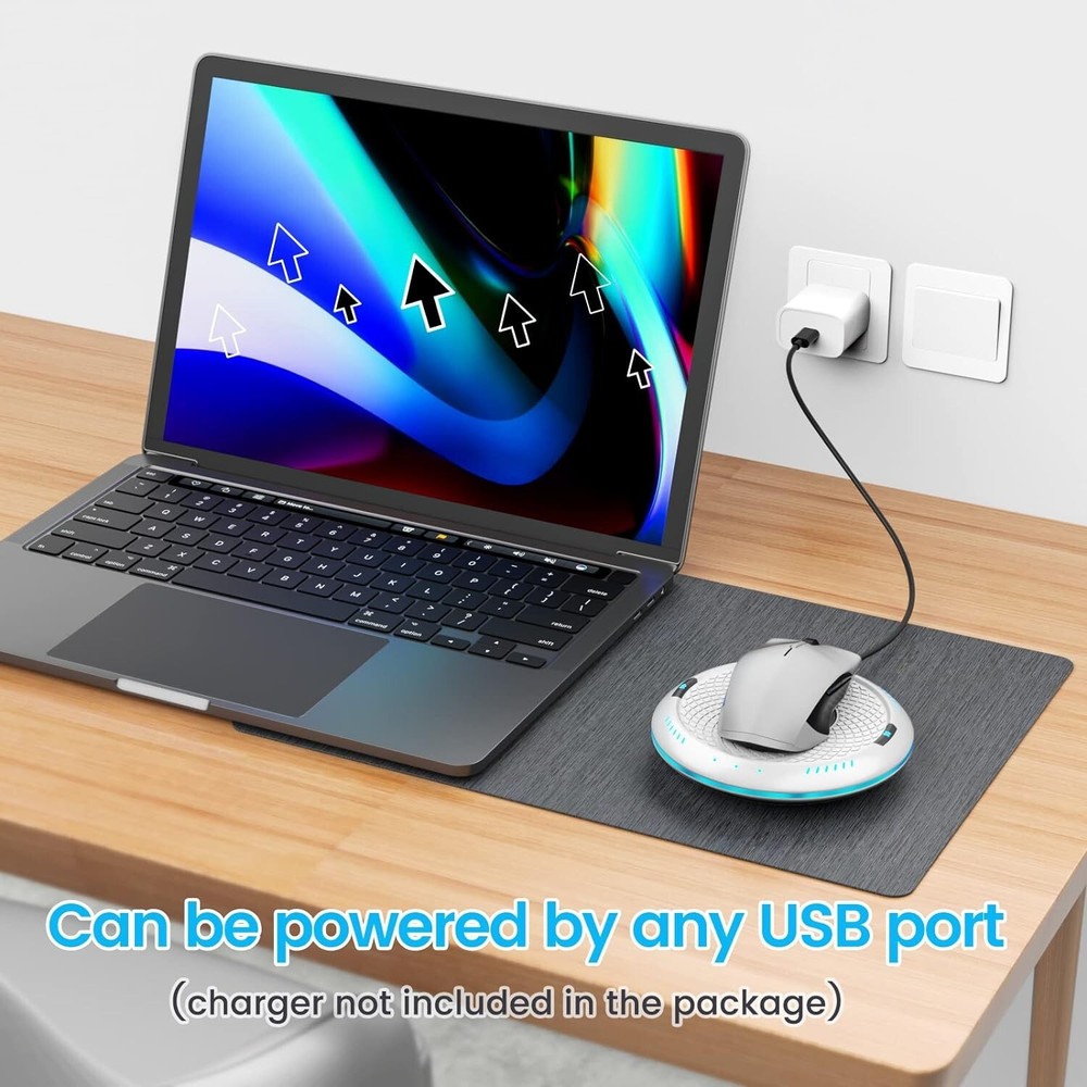 Cloudeck Mouse Mover with Timer & LED Color Option Undetectable Mouse Jiggler...