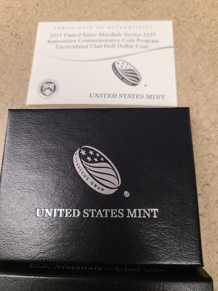 2015 U.S MARSHALS SERVICE 225TH ANNIVERSARY COMMEMORATIVE COIN PROGRAM W Box COA